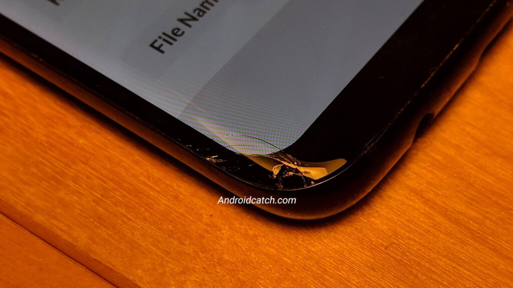 Cracked Edge of a Smartphone