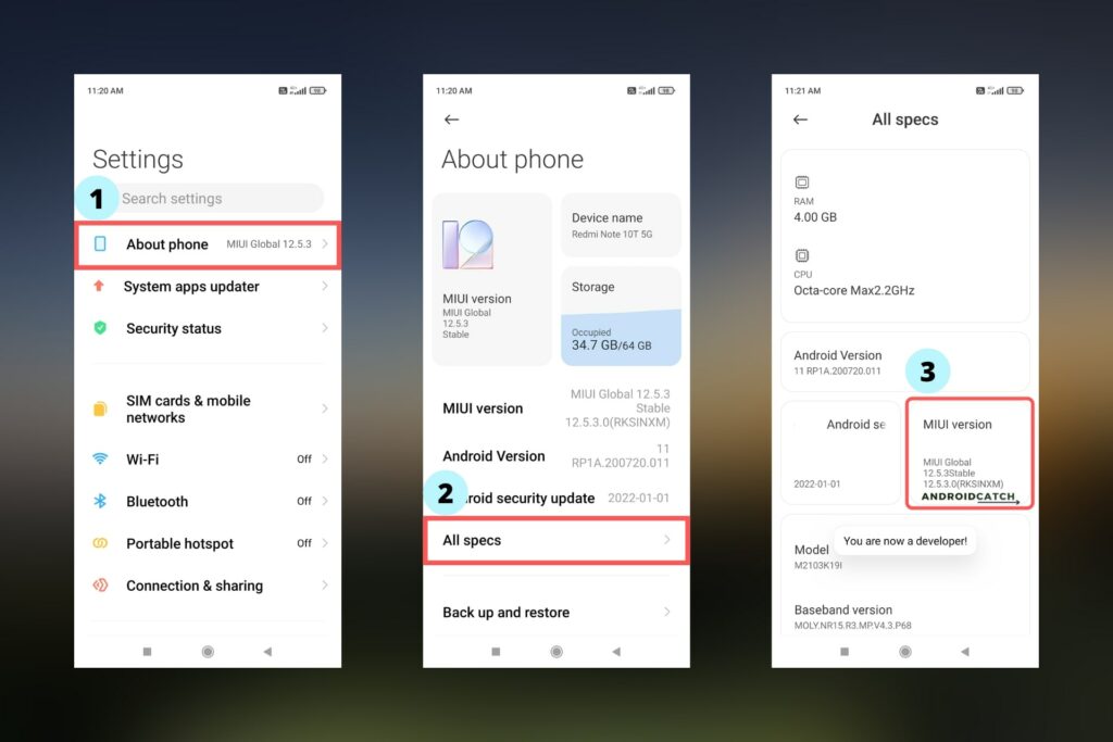 Enabling Xiaomi Mi 4 Developer Options