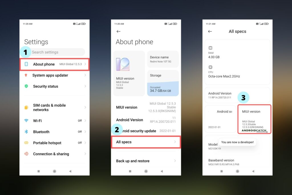 Enabling Xiaomi Redmi 8A Dual Developer Options